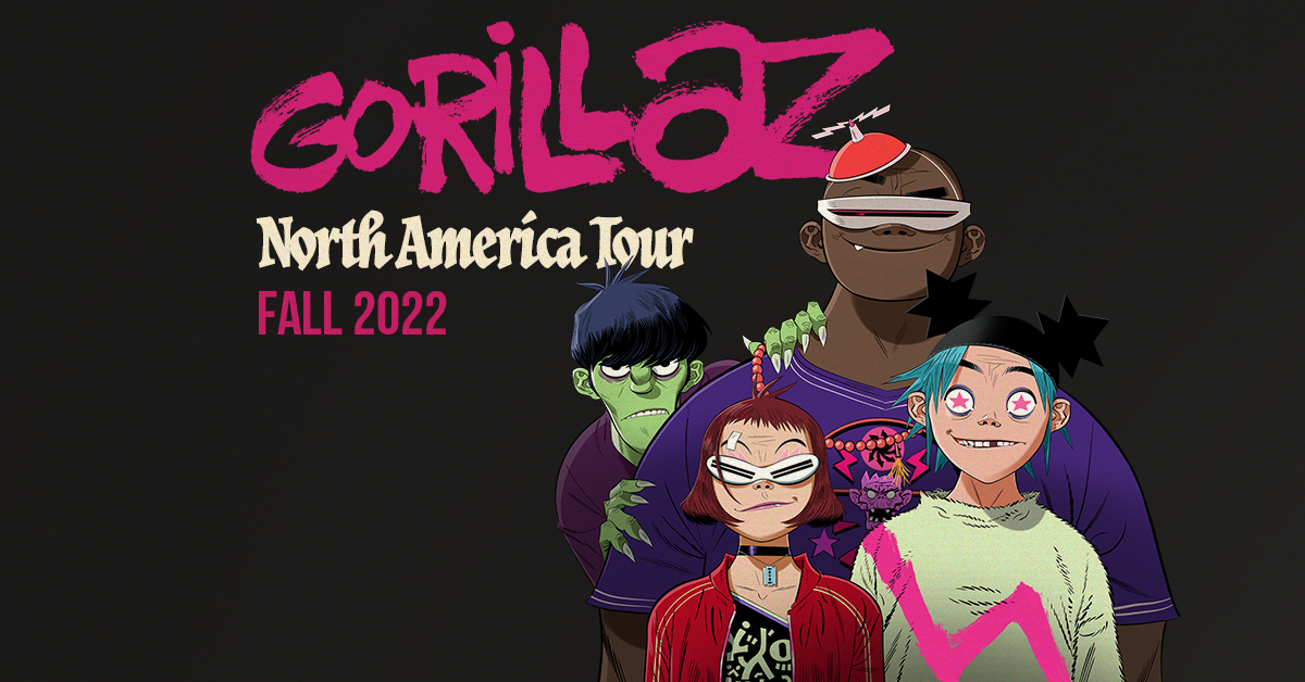 Gorillaz Announce 2022 North America Fall Tour Live Nation Entertainment