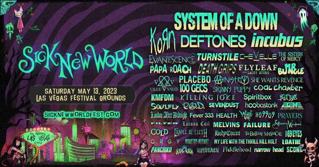 SYSTEM OF A DOWN KORN DEFTONES AND INCUBUS TO CHRISTEN INAUGURAL 