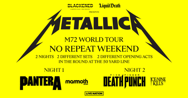 Metallica Announces M72 World Tour 2023-2024 - Live Nation Entertainment