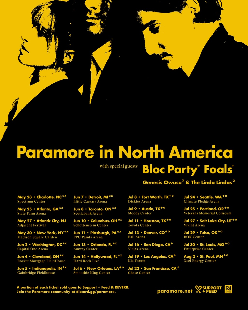 paramore east coast tour