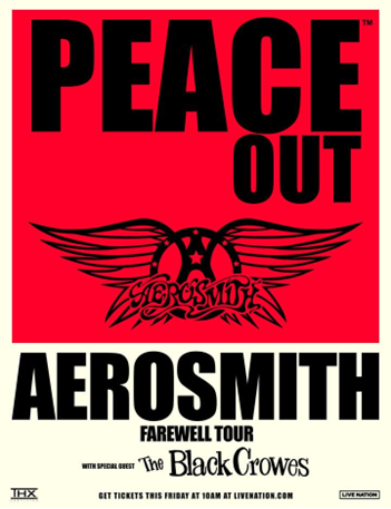 aerosmith peace out tour cities