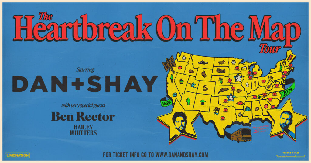 Dan + Shay Announce 2024 ‘The Heartbreak On The Map Tour’ Live Nation