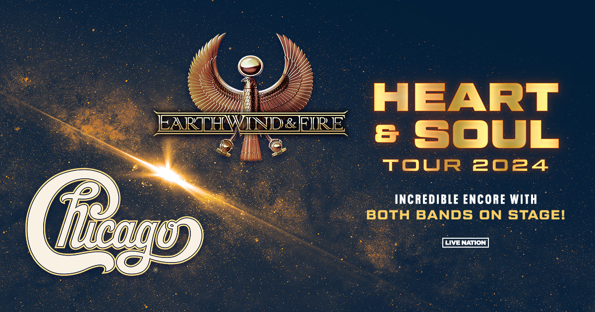 Chicago and Earth, Wind & Fire Launch Legendary CoHeadlining Heart