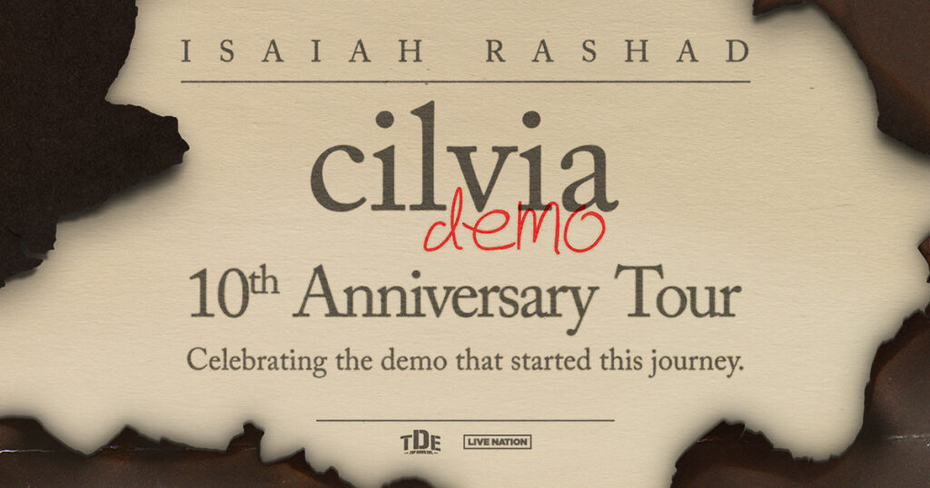 Isaiah Rashad Announces Cilvia Demo 10 Year Anniversary Tour Live