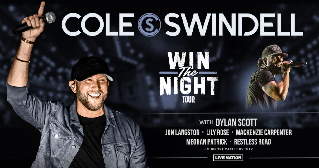 Cole Swindell Announces His 2024 Headlining Win The Night Tour Kicks