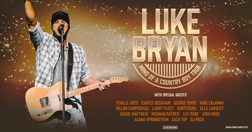 Luke Bryan Announces “Mind Of A Country Boy Tour” Live Nation