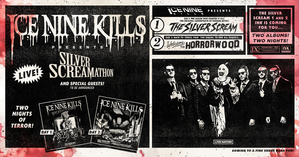 Ice Nine Kills Silver Scream-A-Thon 2025 Tour